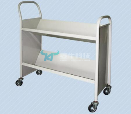 V形不锈钢双层静音档案车