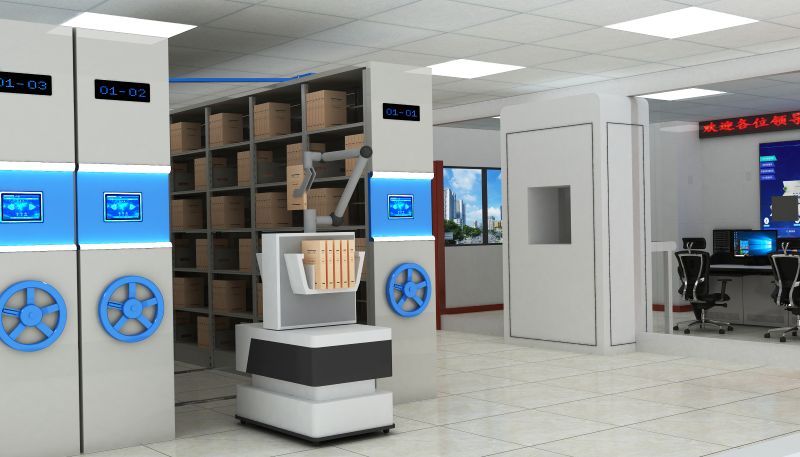 智慧无人档案库房